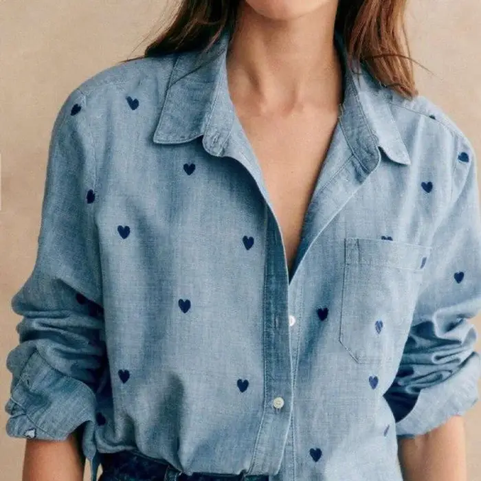 Chemise à manches mi-longues