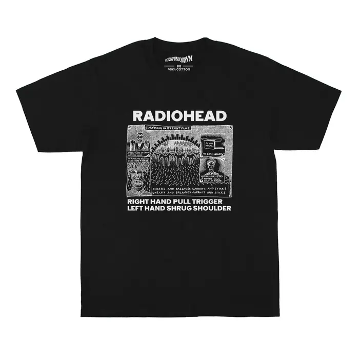 T-shirt Radiohead Everything in its right place