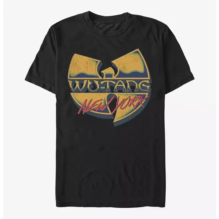 T-shirt ample à manches courtes rétro américain du groupe hip-hop Wu-Tang Clan pour hommes et femmes