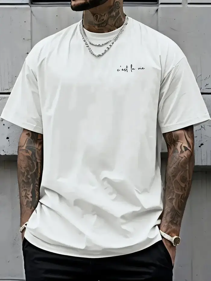 T-shirt pour homme, la vie est comme un spectacle
