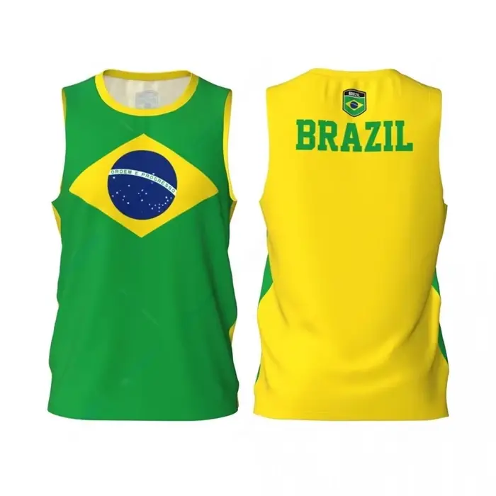 Débardeur de football américain style Brésil