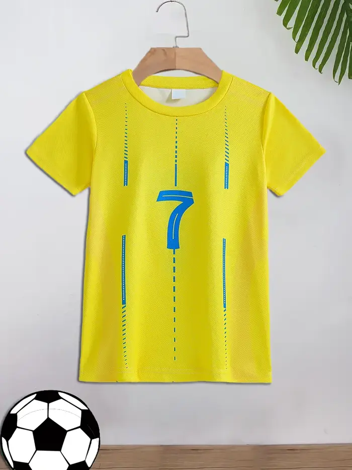 T-shirt de football décontracté pour enfants