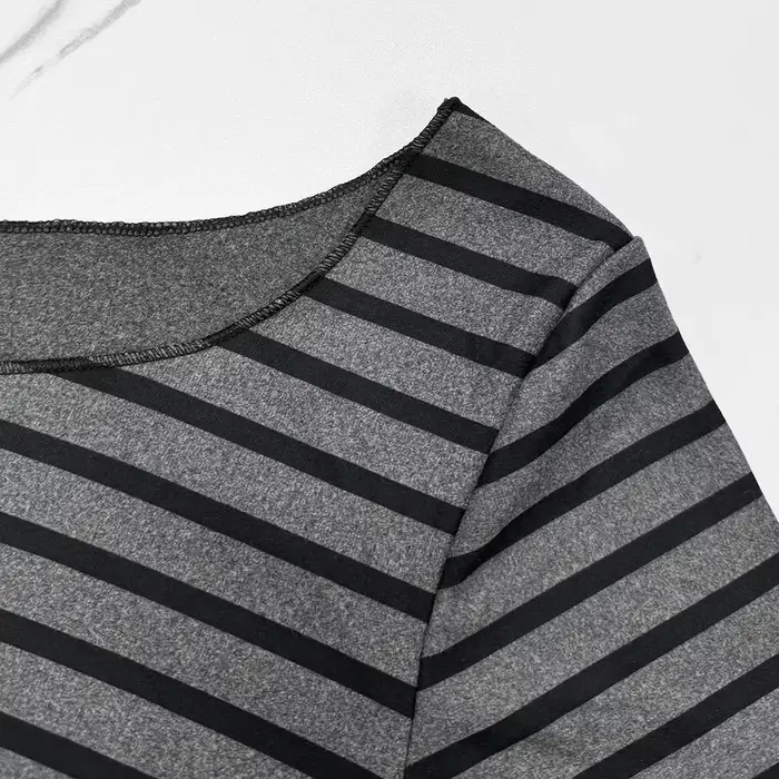 T-Shirt rayé à manches longues pour femmes