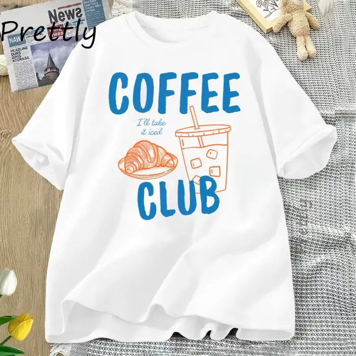 T-shirt femme glacé café Club