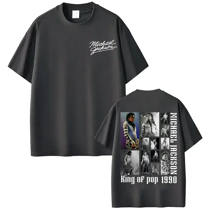 T-shirts d'album MJ King of Pop Michael Jackson pour hommes et femmes