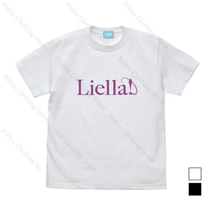 J'adore vivre! Soleil!! Aqours Liella! μ's T-shirt imprimé coton été hauts