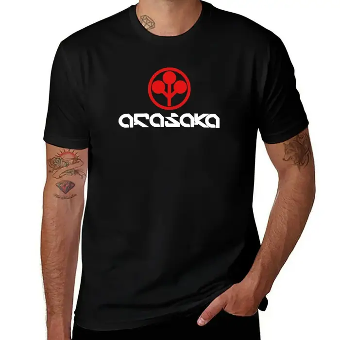 T-shirt Arasaka décontracté à coupe ample pour le travail