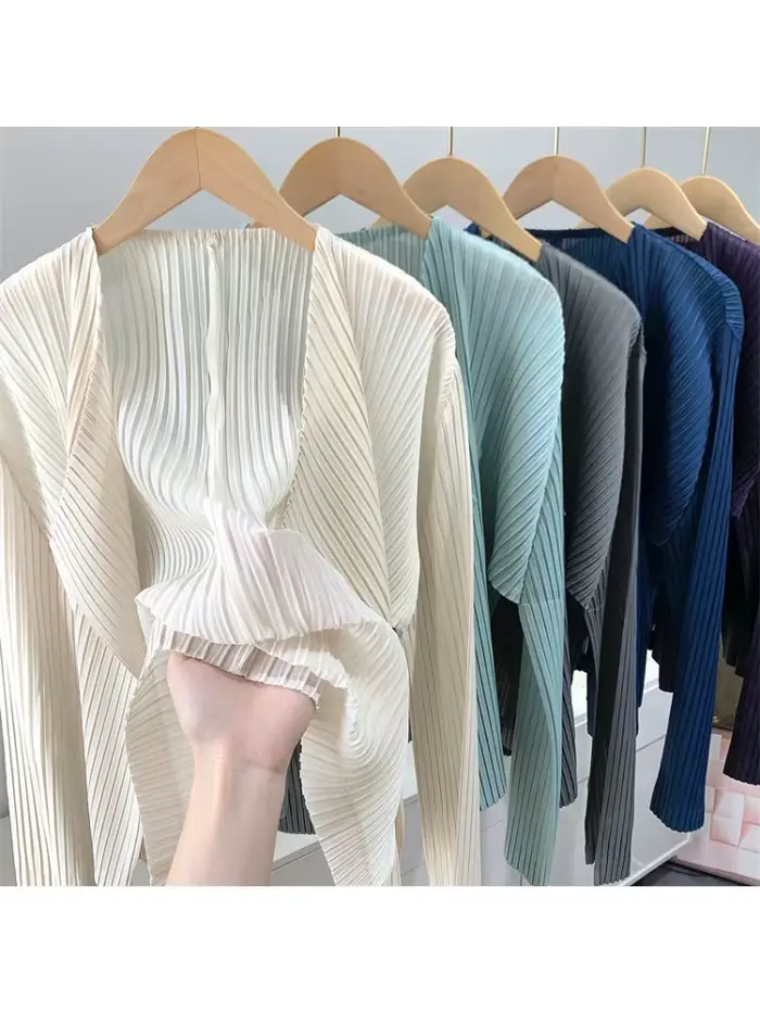 Miyake 2025 printemps haut plié pour les femmes