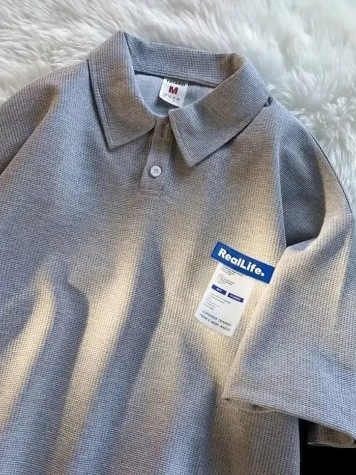 Polo décontracté à manches courtes pour hommes