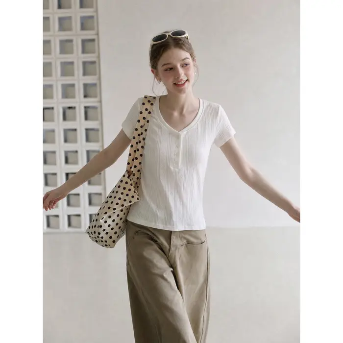 T-shirt blanc pour femme