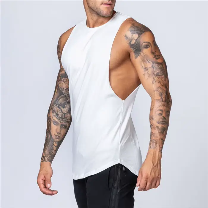 T-shirt en fibre de coton à séchage rapide pour hommes