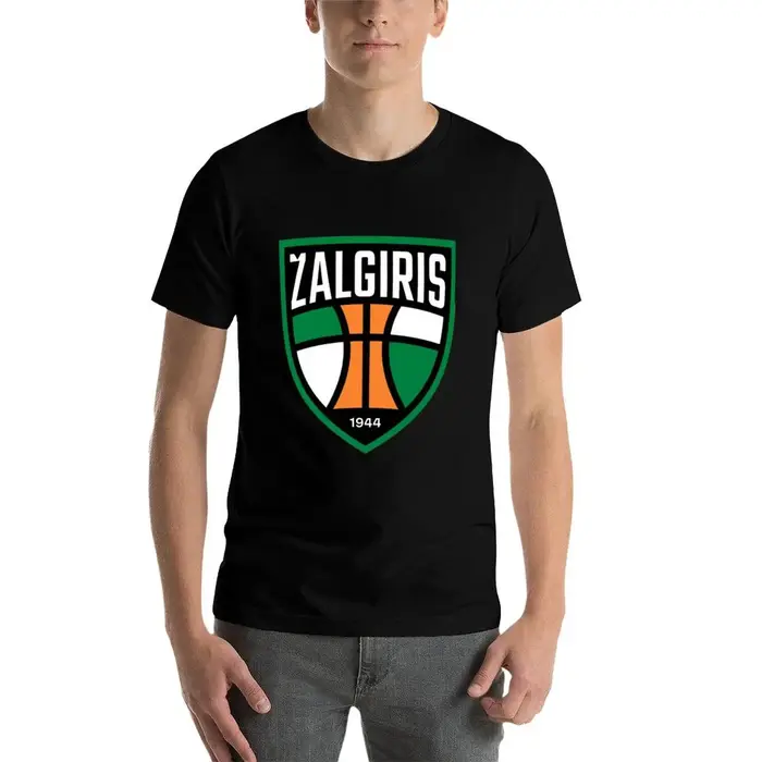 Nouveau T-shirt Homme ZALGIRIS 1944 avec Logo de Basketball, Imprimé Vintage d'Équipe Sportive, en C