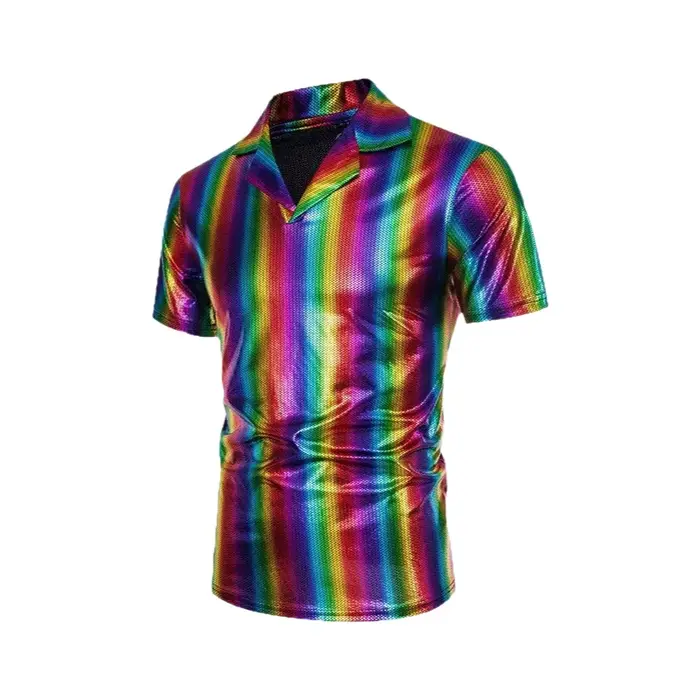 T-shirt à col et manches courtes pour homme