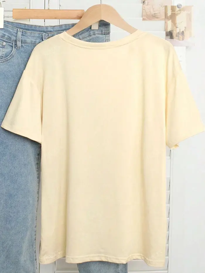 T-Shirt d'été en coton imprimé sardine pour femmes