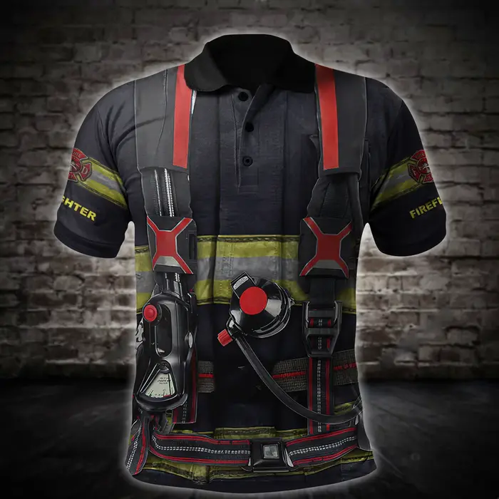 Polo à Manches Courtes avec Nom Personnalisé pour Homme, Vêtement Imprimé en 3D, Style Urbain et Déc