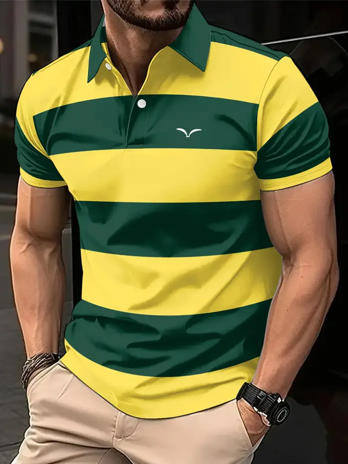 Polo homme été 2026 à rayures