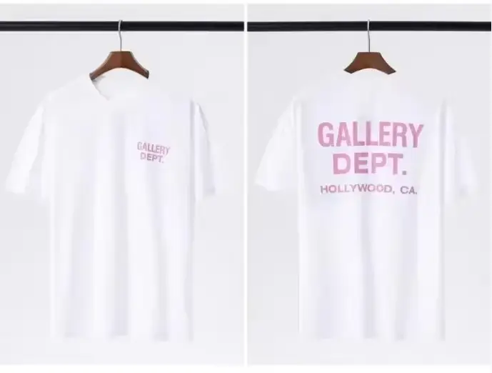 T-shirt GALLERY DEPT pour hommes avec imprimé noir et jaune