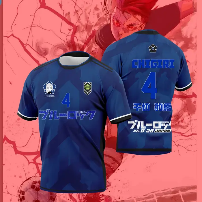 Nouveau T-shirt 3D 'Blue Lock' Inudo Rin et Sadazaki