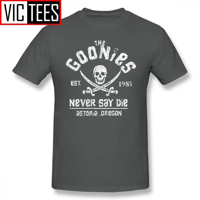 T-Shirt graphique Goonies pour hommes, 100% coton, amusant, pour la plage
