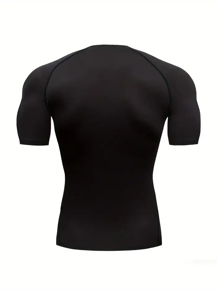 T-shirt de sport moulant à manches courtes pour homme 2026 avec motif araignée rose