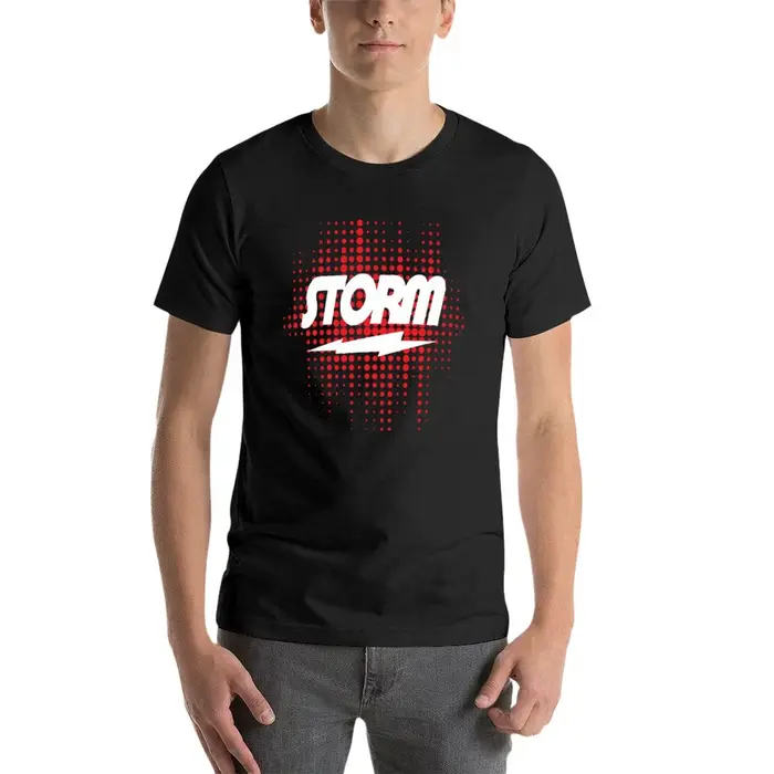 T-Shirt Storm Bowling pour hommes, court, chemisier
