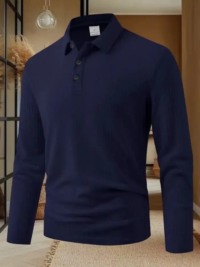 Hommes à manches longues Polo de haute qualité