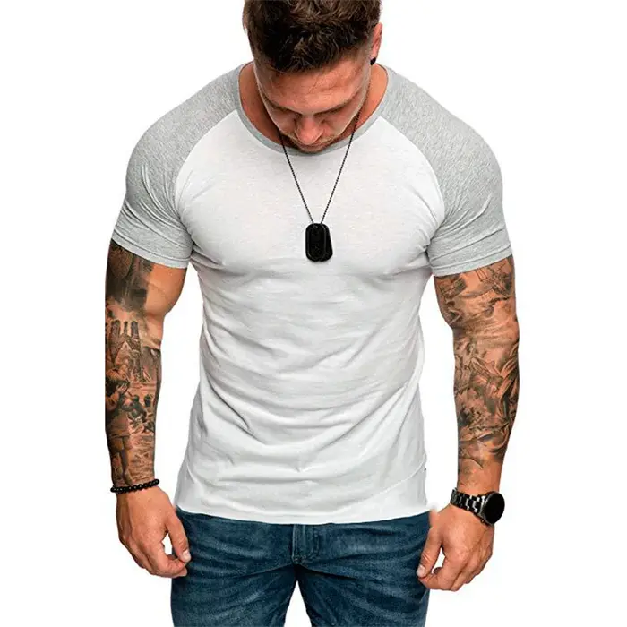 Nouveaux hommes T-Shirt à manches Raglan
