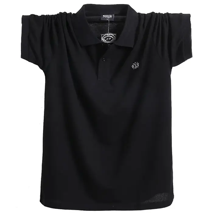 Nouveau revers polo shirt d'été Extra large POLO à manches courtes Lâche surdimensionné graisse-emba