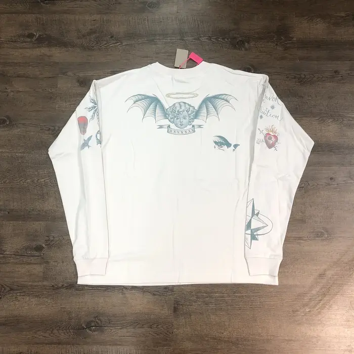 SAINT OF MICHAEL 25SS 1:1 mode Streetwear Vintage manches longues t-shirt ample surdimensionné hauts 100% coton