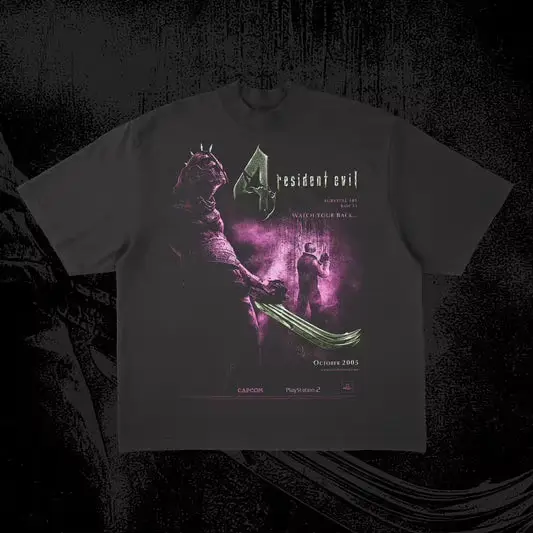 T-shirt Resident Evil Biohazard 3 en coton à manches courtes