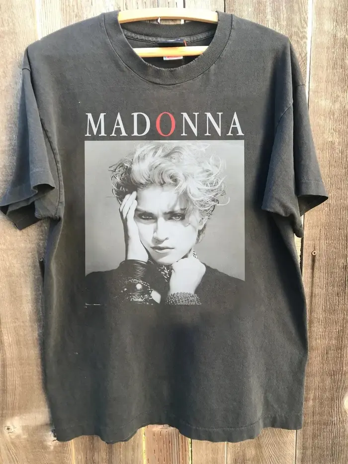 T-shirt vintage Madonna, T-shirt de célébration I Am Madonna, T-shirt d'été, nouveau haut à manches
