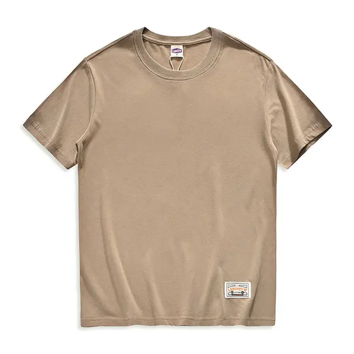 T-shirt en coton à col rond pour hommes