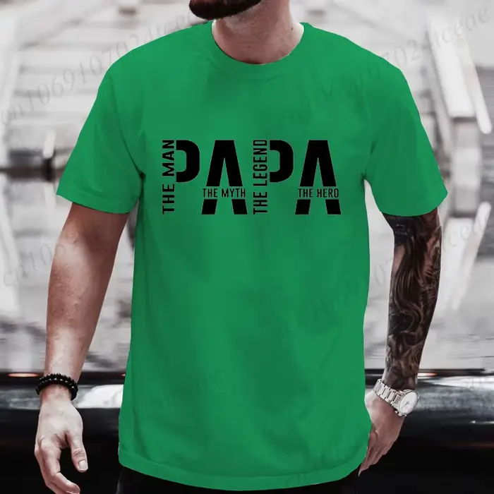 Papa l'homme le mythe la légende T-shirt drôle pour hommes vêtements