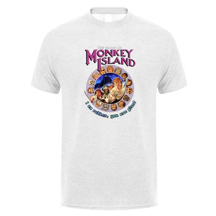 Secret de l'île des singes t-shirt été hommes coton à manches courtes T-shirts drôle