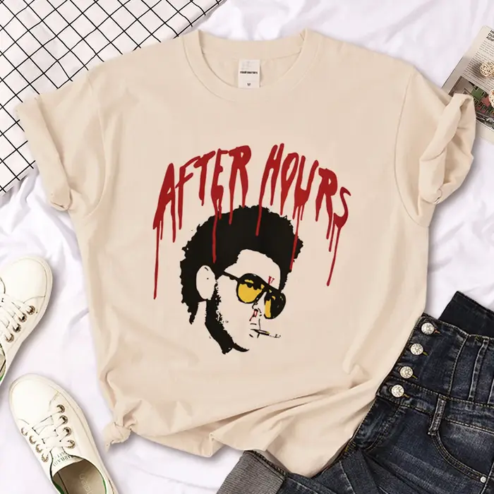 The Weeknd t-shirt hommes anime designer japonais haut mâle anime drôle y2k vêtements