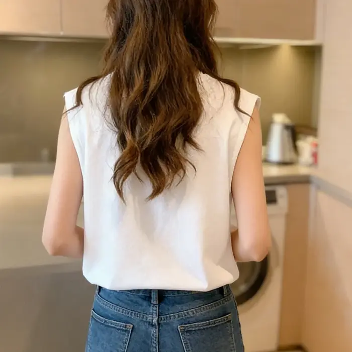 Débardeur ample sans manches pour femmes