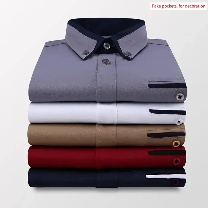 TFETTER été affaires chemise hommes manches courtes boutonné
