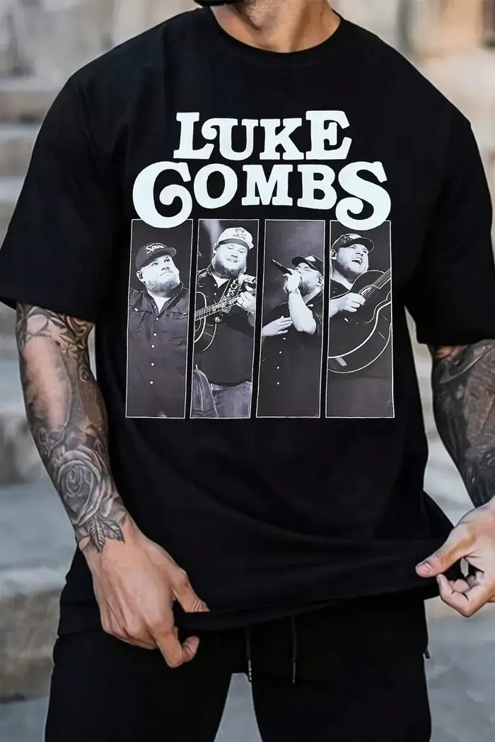 T-shirt graphique rétro 2026 Luke Combs pour hommes et femmes