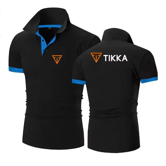 Tikka By Sako Finlande armes à feu Logo 2025 hommes nouveaux Polos d'été chemises respirant à manches courtes mode décontracté coupe ajustée haut à revers