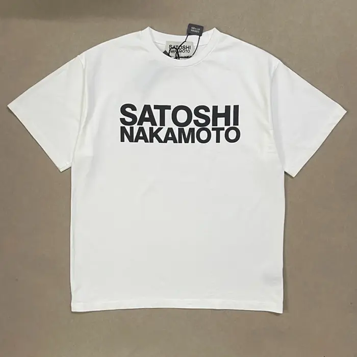 T-shirt d'été de haute qualité Satoshi Nakamoto