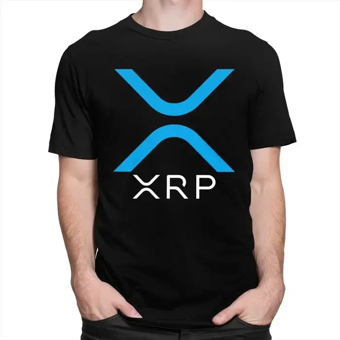 T-shirt personnalisé ondulé XRP pour hommes