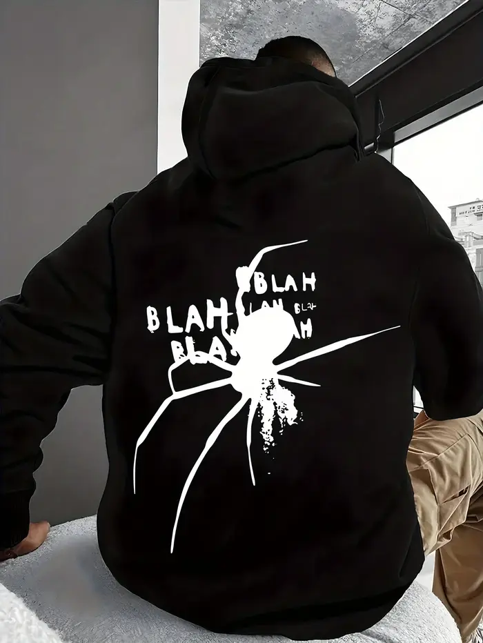 Sweat à capuche en pur coton pour hommes et femmes, impression graphique de visage bizarre, marque d