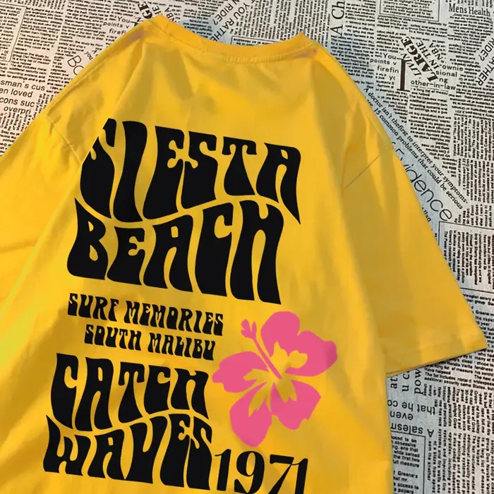 Sieste plage attraper vagues 1971 hommes femmes T-Shirts respirant été