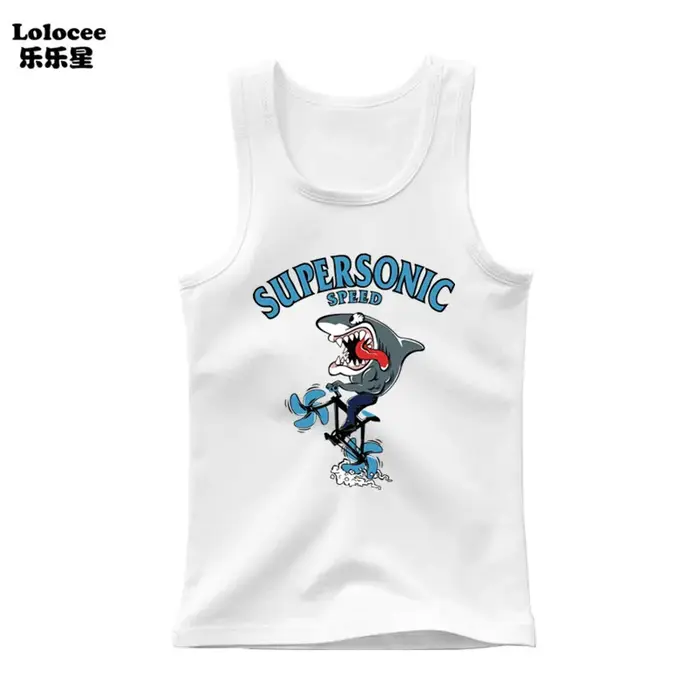 Enfants Animal mer requin T-shirt sans manches 2023 été