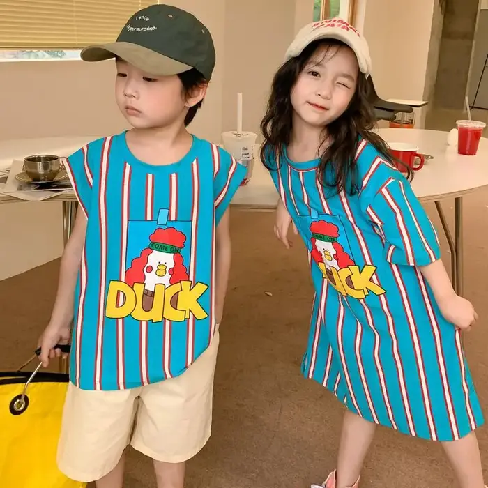 6733 T-shirt pour enfants frère soeur