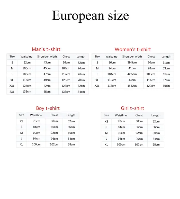 T-Shirt pour homme et femme