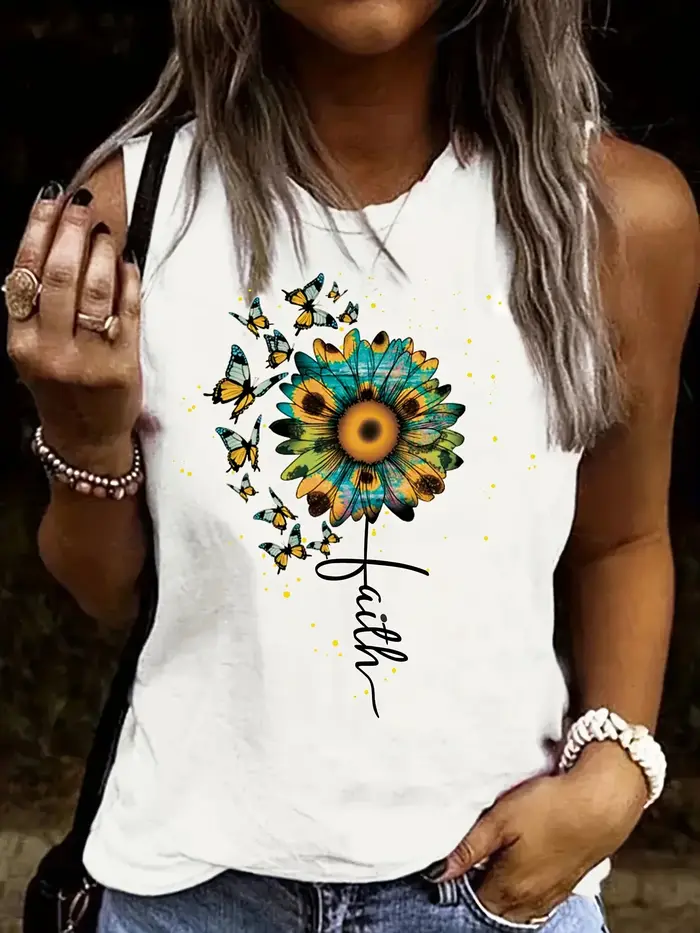 Gilet sans manches pour femmes, t-shirt noir et blanc