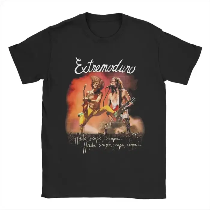 Rock King Tops Extremoduro Roberto Iniesta T-shirt à imprimé graphique 2026 Nouveauté été Y2K Punk Tees