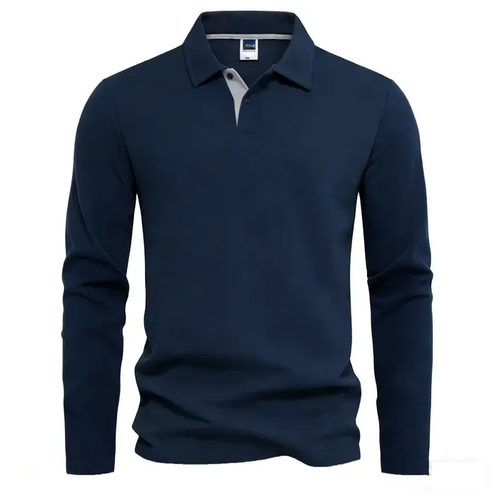 T-shirts à manches longues 95% coton pour hommes, vêtements décontractés de marque, t-shirts tendanc