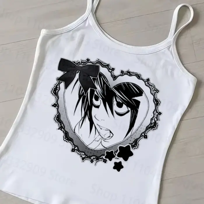 Débardeur graphique Kawaii tendance
